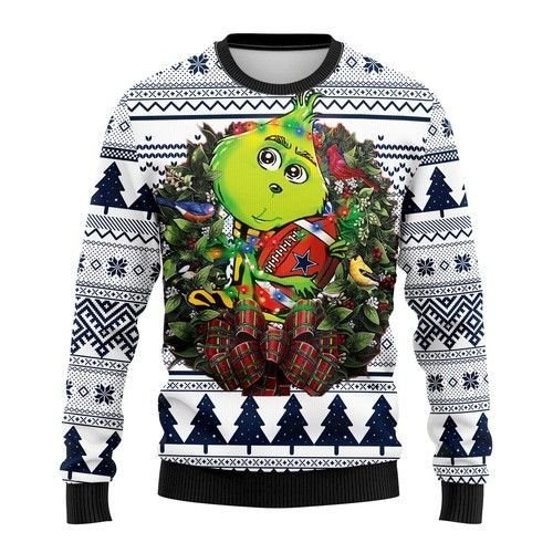 Grinch Dallas Cowboys Christmas Ugly Sweater- Best Christmas Gifts 2023