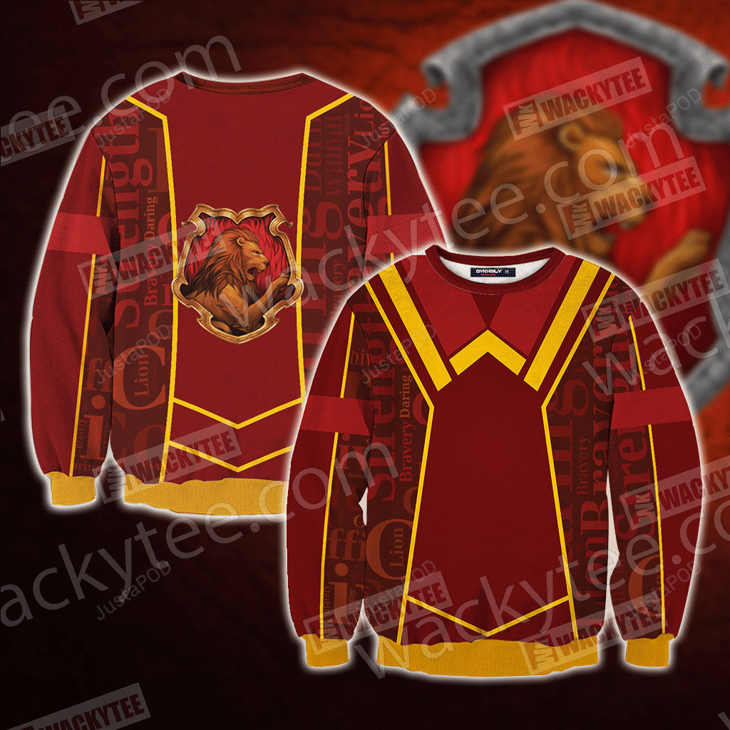 Gryffindor House New Lifestyle Harry Potter Christmas Ugly Sweater- Best Christmas Gifts 2023