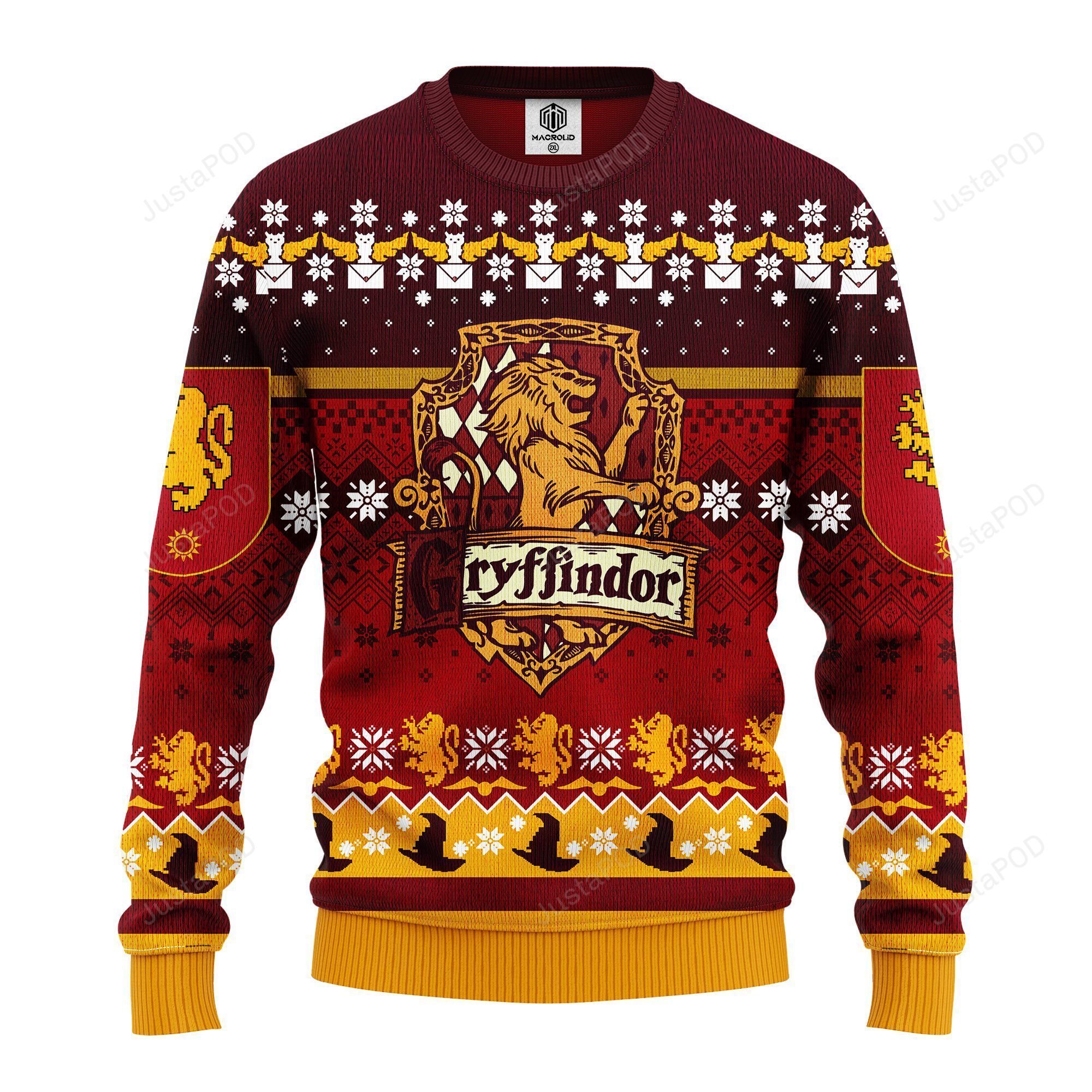 Gryffindor Xmas Harry Potter Christmas Ugly Sweater- Best Christmas Gifts 2023