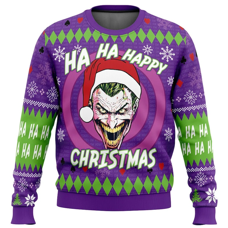 Ha Ha Ha Happy Christmas Joker Ugly Christmas Sweater