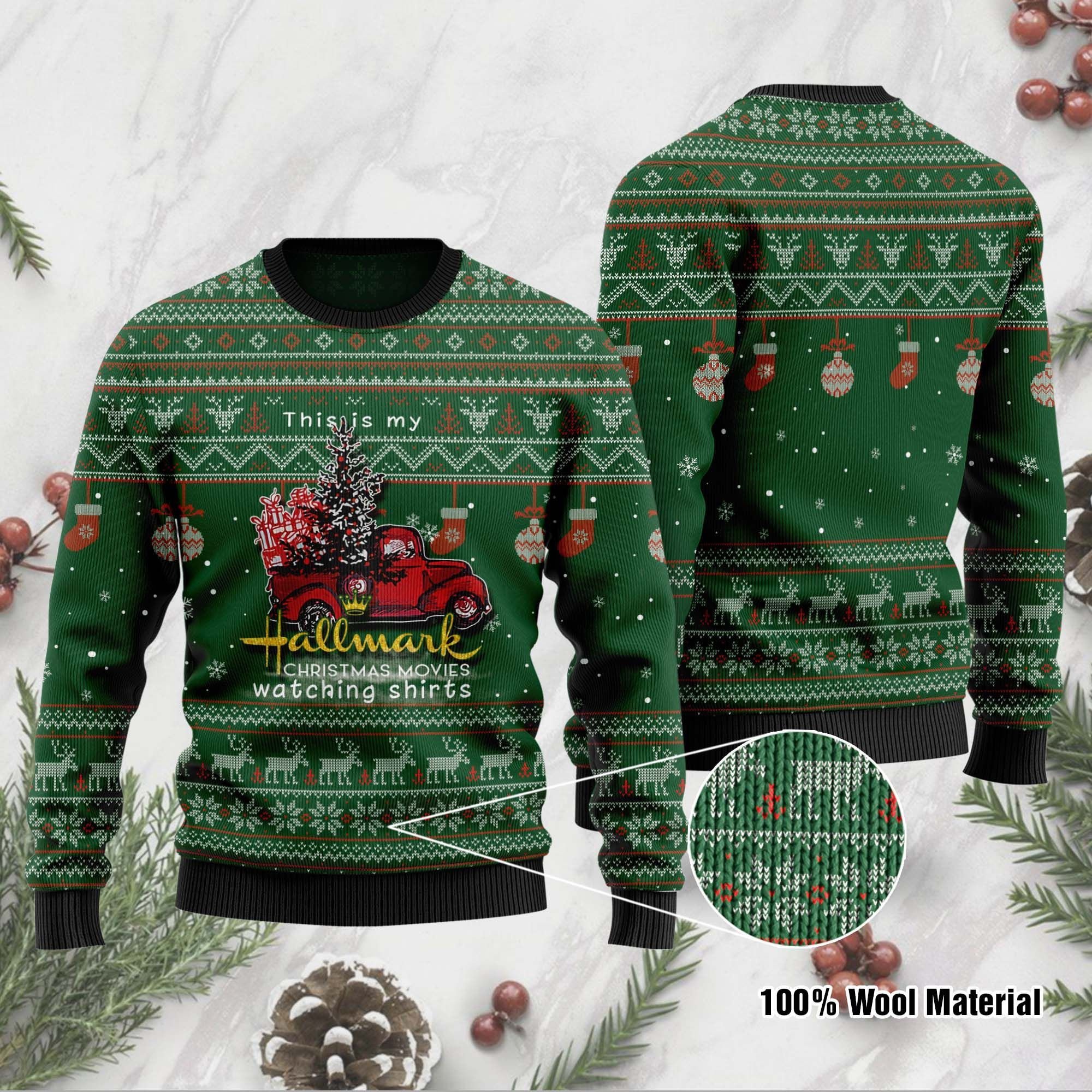 Hallmark Christmas Movie Watching Shirt Christmas Ugly Sweater- Best Christmas Gifts 2023