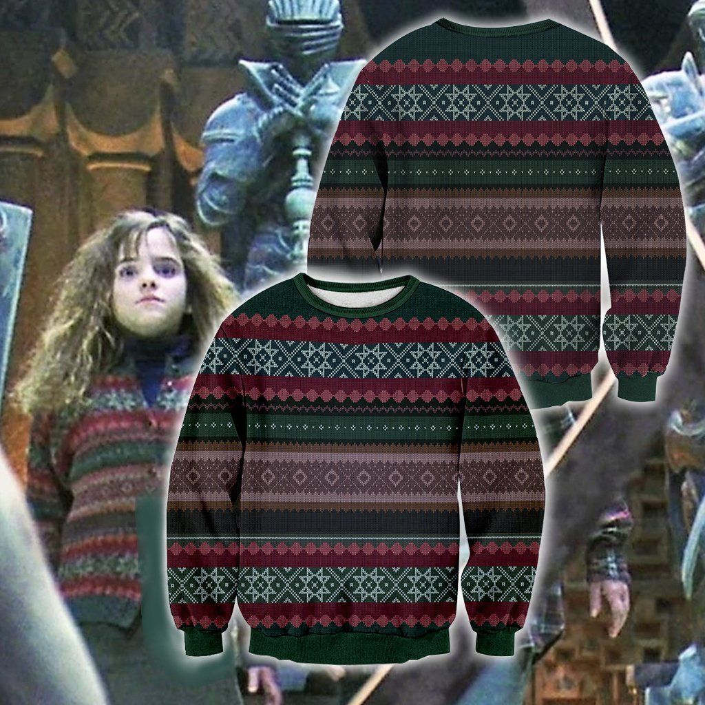 Harry Potter And The Philosopher’s Stone Hermione Christmas Ugly Sweater- Best Christmas Gifts 2023