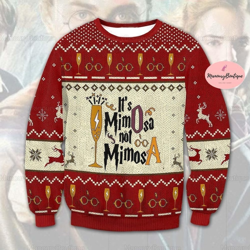 Harry Potter It’s MimOsa not MimosA Ugly Christmas Sweater