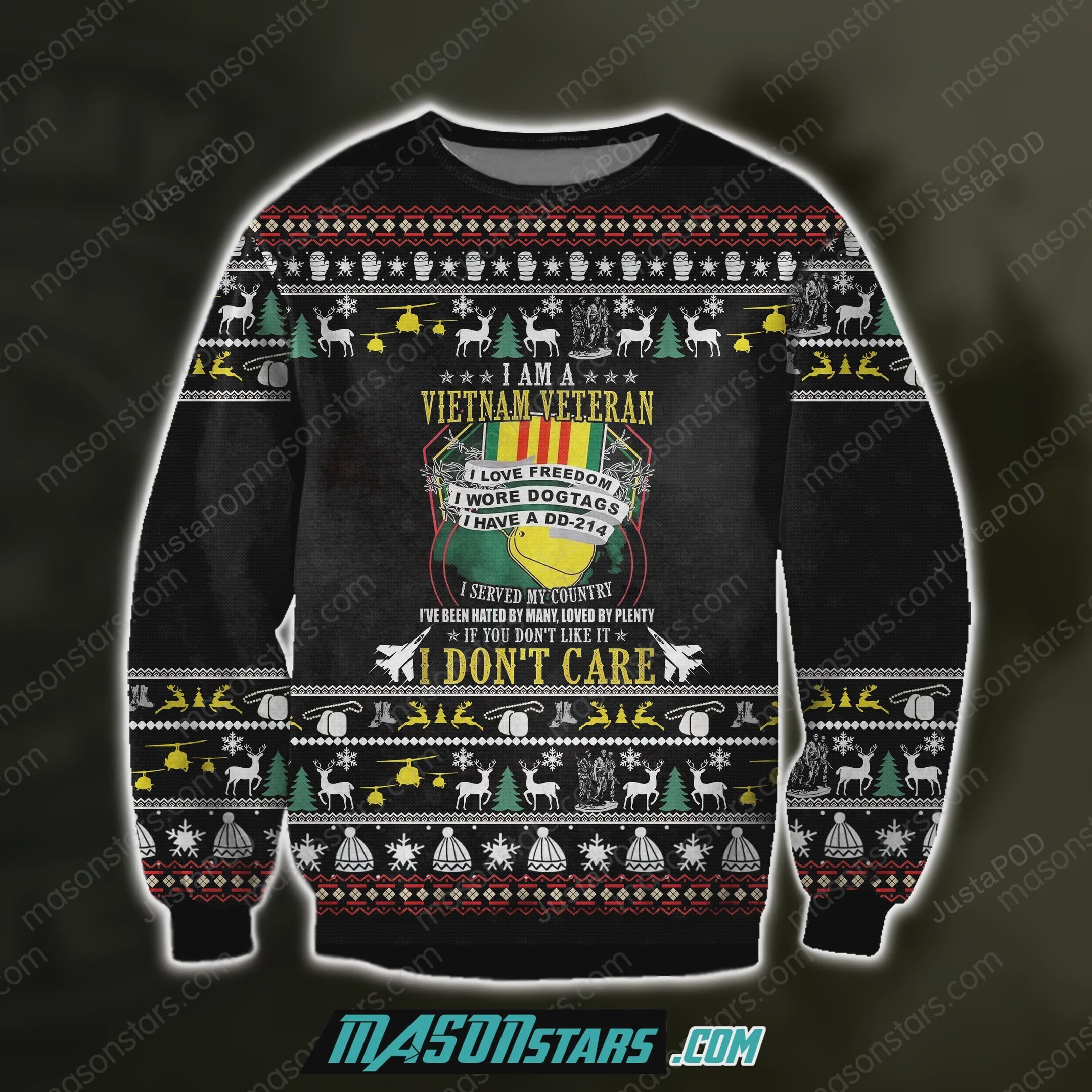 Iam A Vietnam Veteran Christmas Ugly Sweater- Best Christmas Gifts 2023