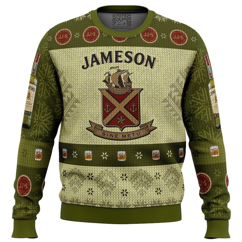 Jameson Irish Whiskey Ugly Christmas Sweater