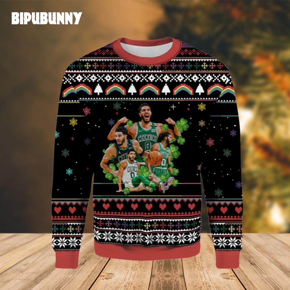 Jayson Tatum Celtics Number.0 Ugly Sweater