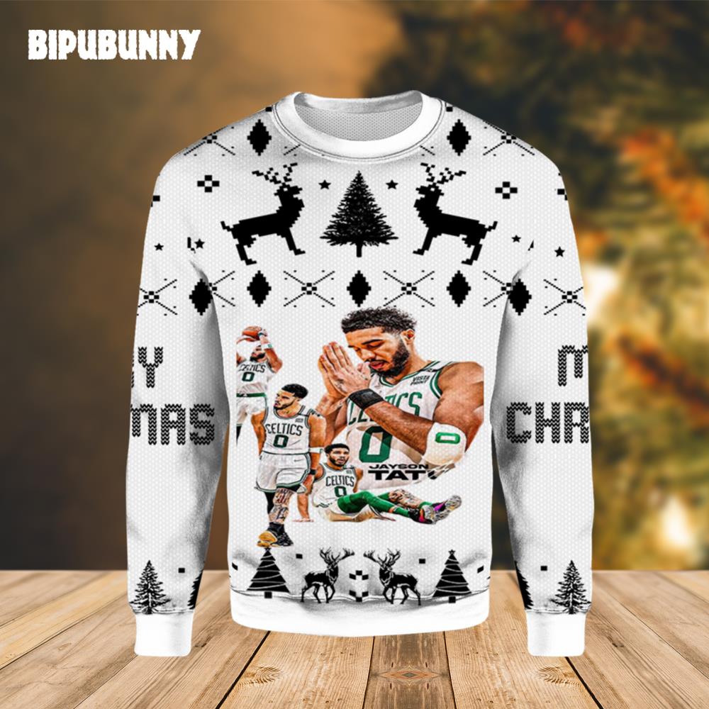 Jayson Tatum Celtics Ugly Christmas Sweater