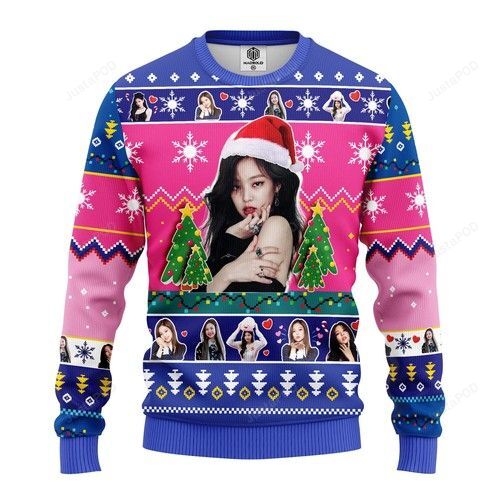 Jennie Kim Blackpink Christmas Ugly Sweater- Best Christmas Gifts 2023