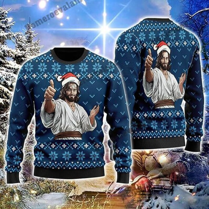 Jesus Like Ugly Christmas Sweater