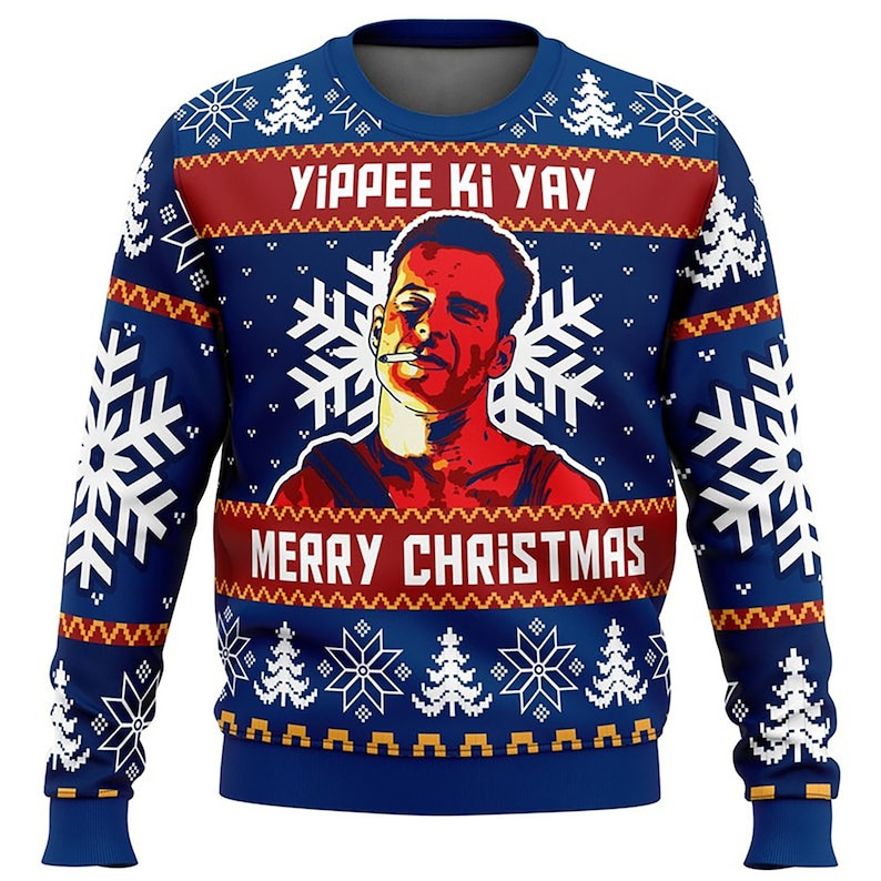 John McClane Die Hard Ugly Christmas Sweater