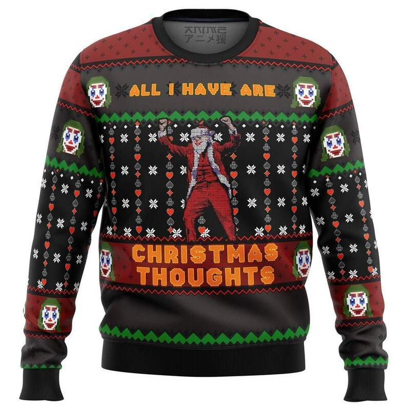 Joker Santa Ugly Christmas Sweater