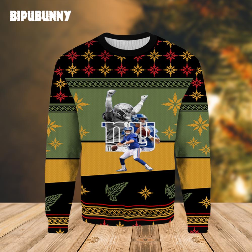 Jones 8 NY Giants Ugly Sweater- Best Christmas Gifts 2023