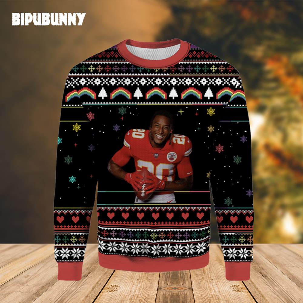 Justin Reid Kansas City Chiefs Ugly Sweater