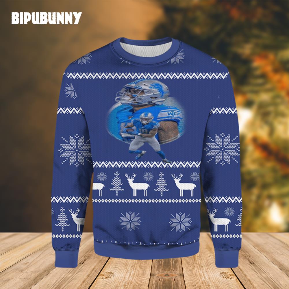 Kenny Golladay Detroit Lions Ugly Christmas Sweater- Best Christmas Gifts 2023