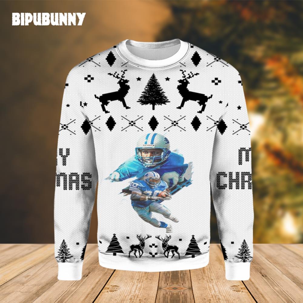 Khalil Dorsey Detroit Lions Ugly Christmas Sweater- Best Christmas Gifts 2023