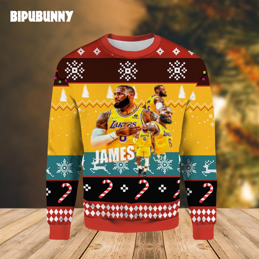 King Lebron James Lakers Ugly Sweater- Best Christmas Gifts 2023