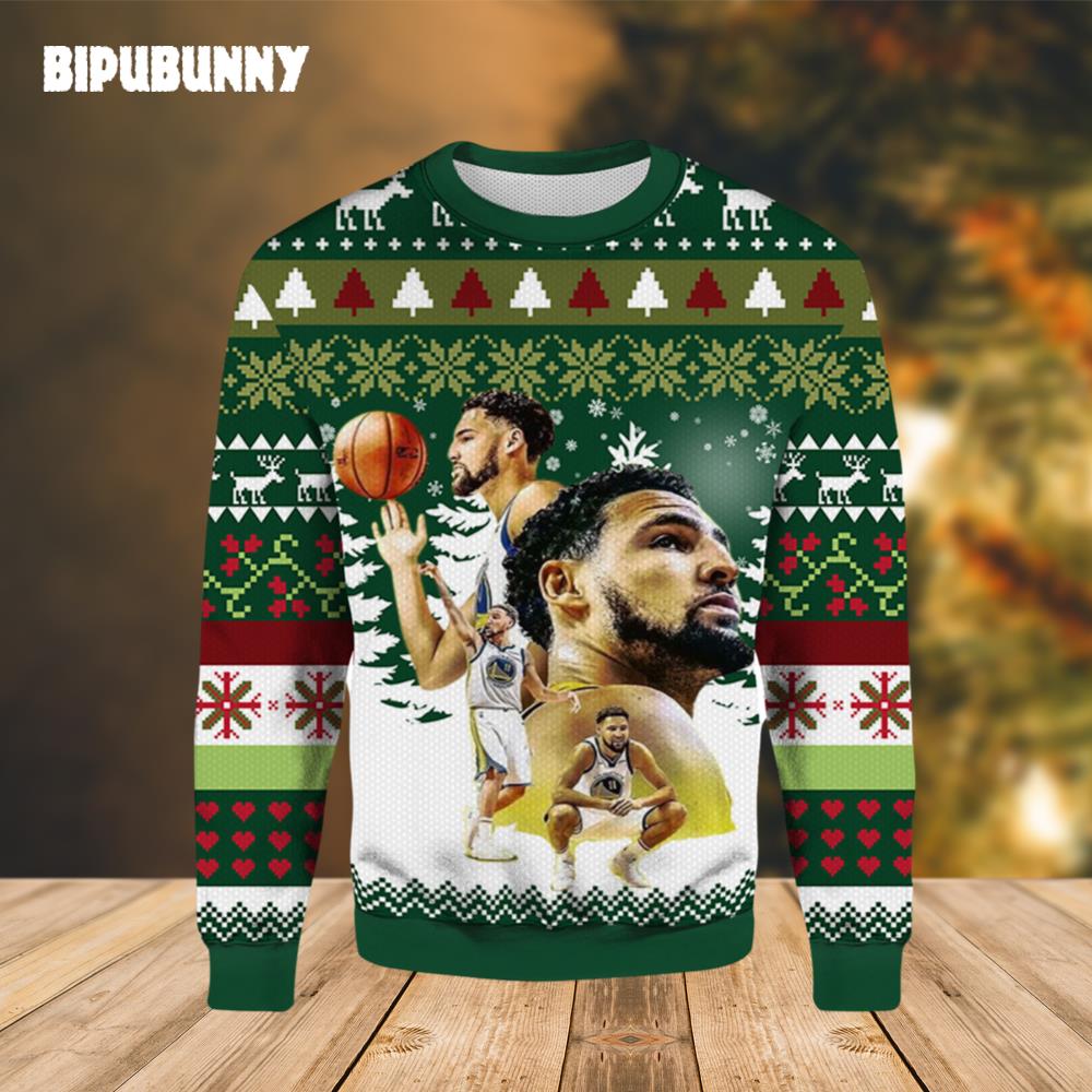 Klay Thompson Ugly Christmas Sweater- Best Christmas Gifts 2023