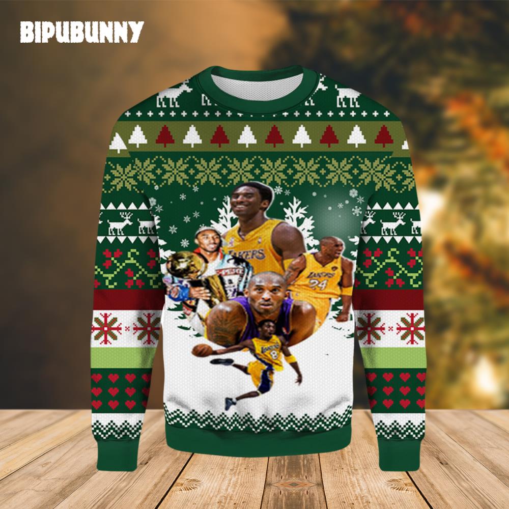 Kobe Bryant Lakers Ugly Sweater- Best Christmas Gifts 2023