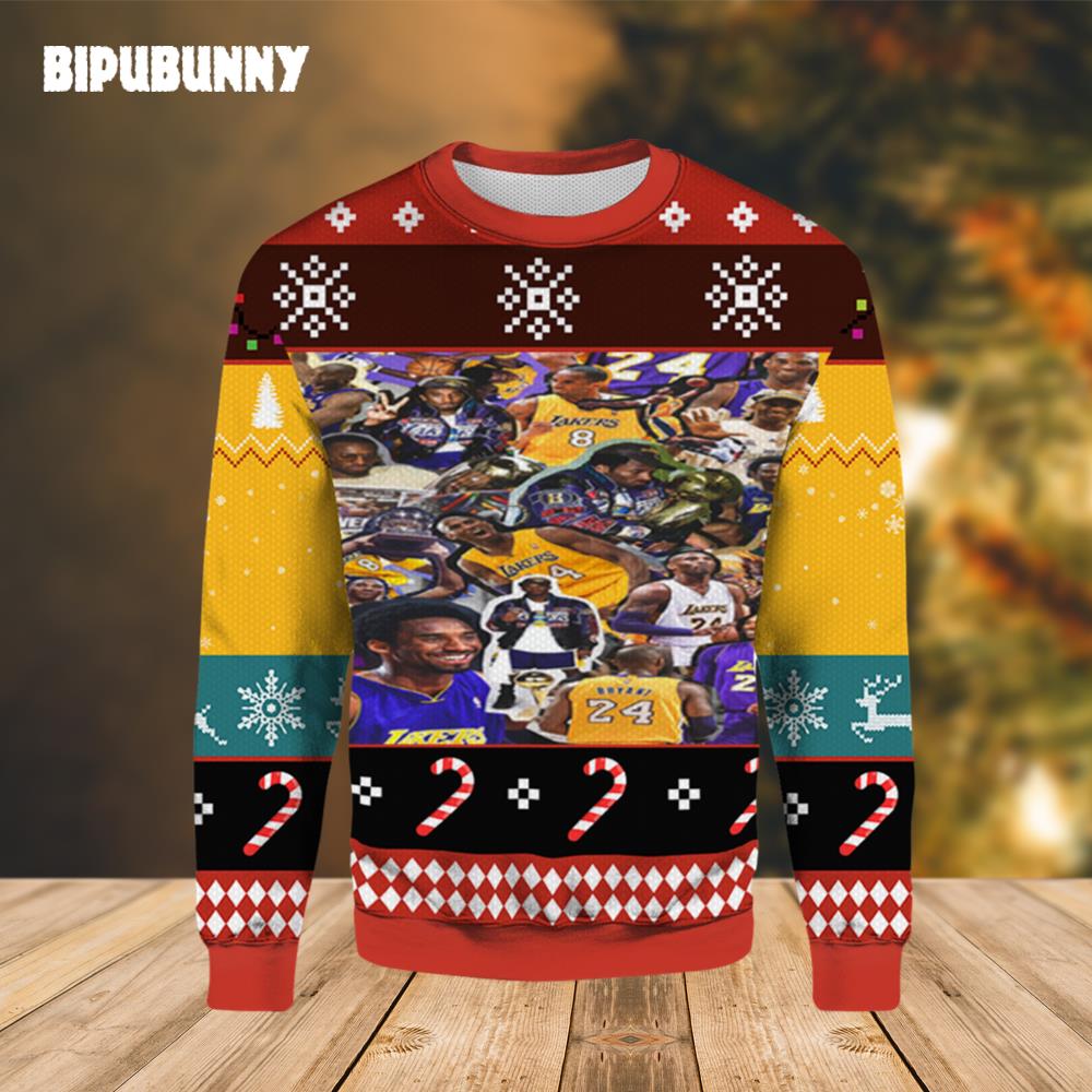 Lakers Lets Go Los Angeles Ugly Christmas Sweater- Best Christmas Gifts 2023