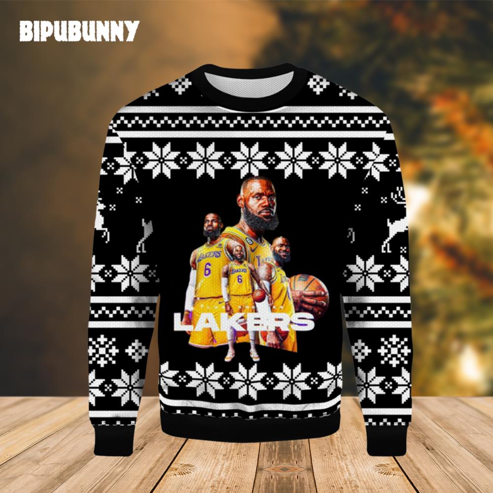 Lebron James NBA Ugly Christmas Sweater- Best Christmas Gifts 2023