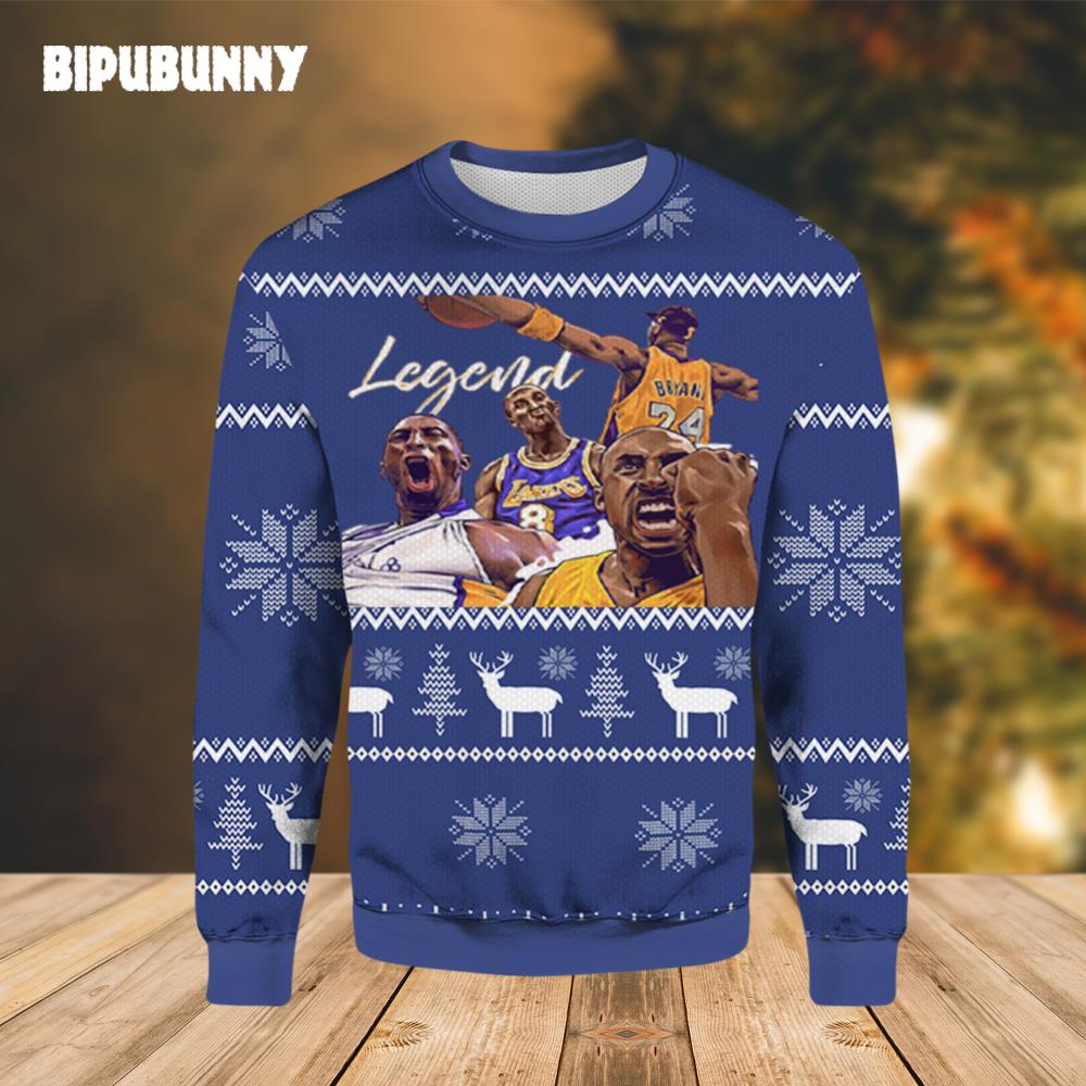 Legend Los Angeles Lakers Ugly Christmas Sweater- Best Christmas Gifts 2023