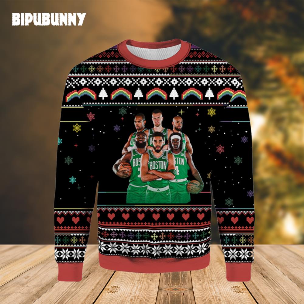 Lets Go Celtics Ugly Christmas Sweater