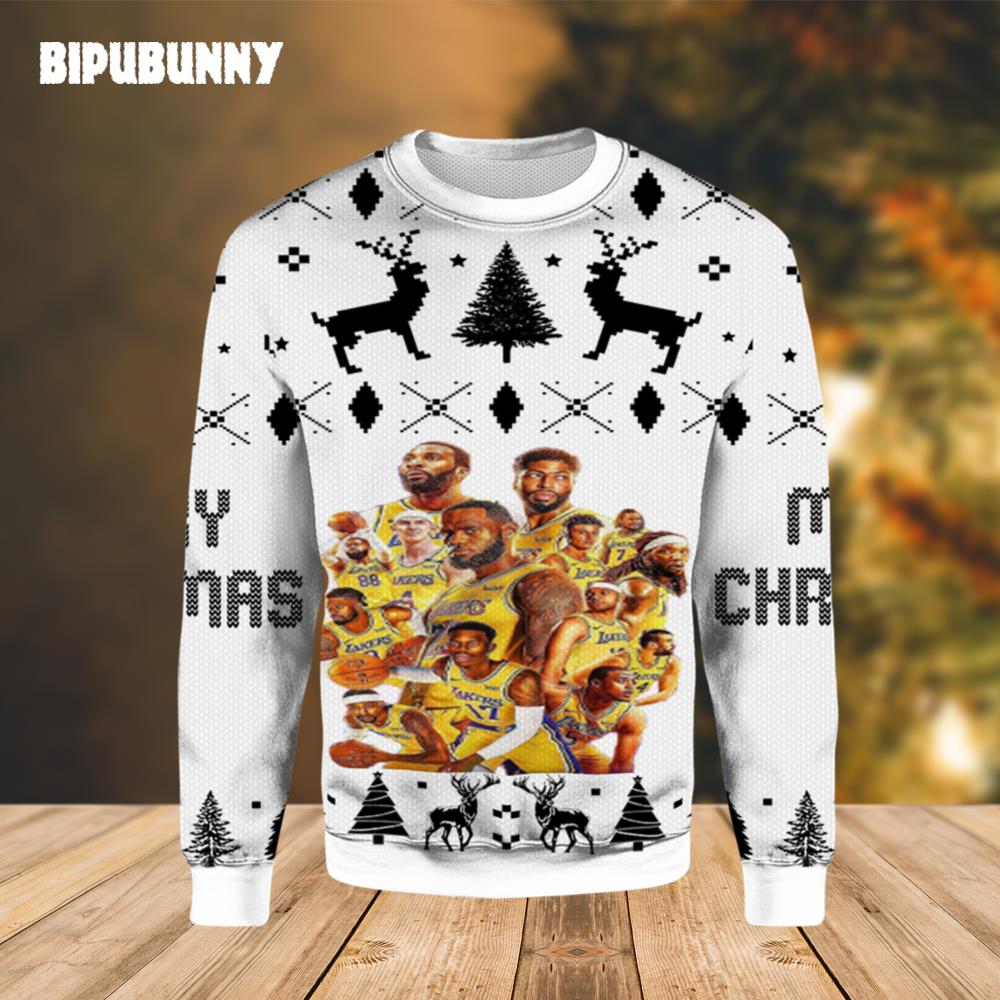 Los Angeles Lakers Super Team Ugly Christmas Sweater- Best Christmas Gifts 2023