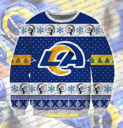 Los Angeles Rams American NFL Football Team 3D Printed Christmas Ugly Sweater- Best Christmas Gifts 2023