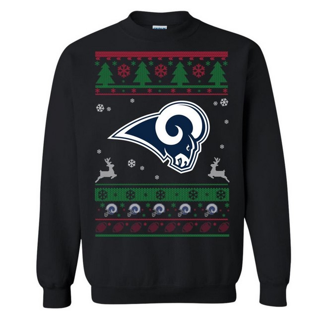 Los Angeles Rams Logo NFL Football Christmas Ugly Sweater- Best Christmas Gifts 2023