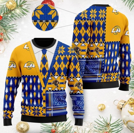 Los Angeles Rams NFL American Football Team Christmas Ugly Sweater- Best Christmas Gifts 2023