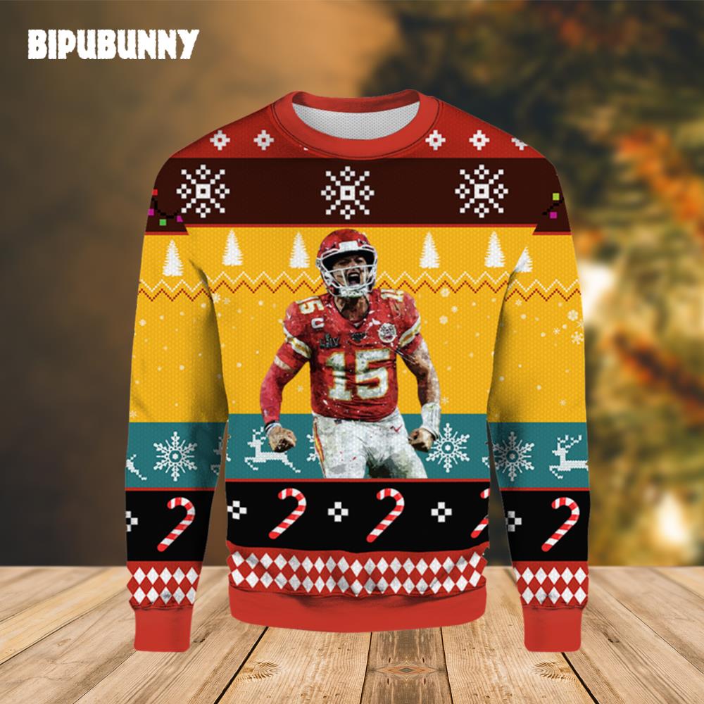 Mahomes Kansas City Chiefs Ugly Christmas Sweater- Best Christmas Gifts 2023