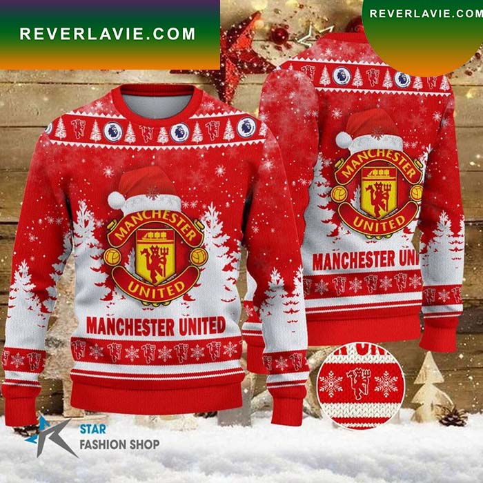 Manchester United Christmas Ugly Sweater- Best Christmas Gifts 2023