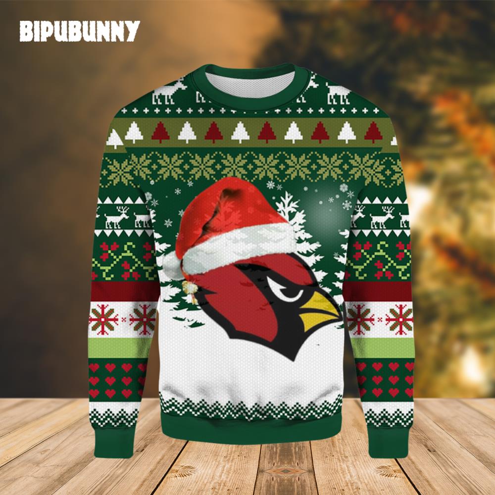 Merry Christmas BirdGang Arizona Cardinals Ugly Sweater