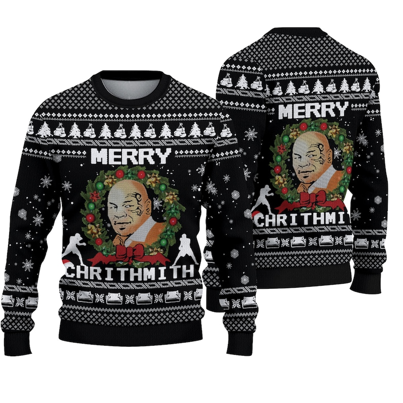 Mike Tyson Merry Christmith Christmas Ugly Sweater