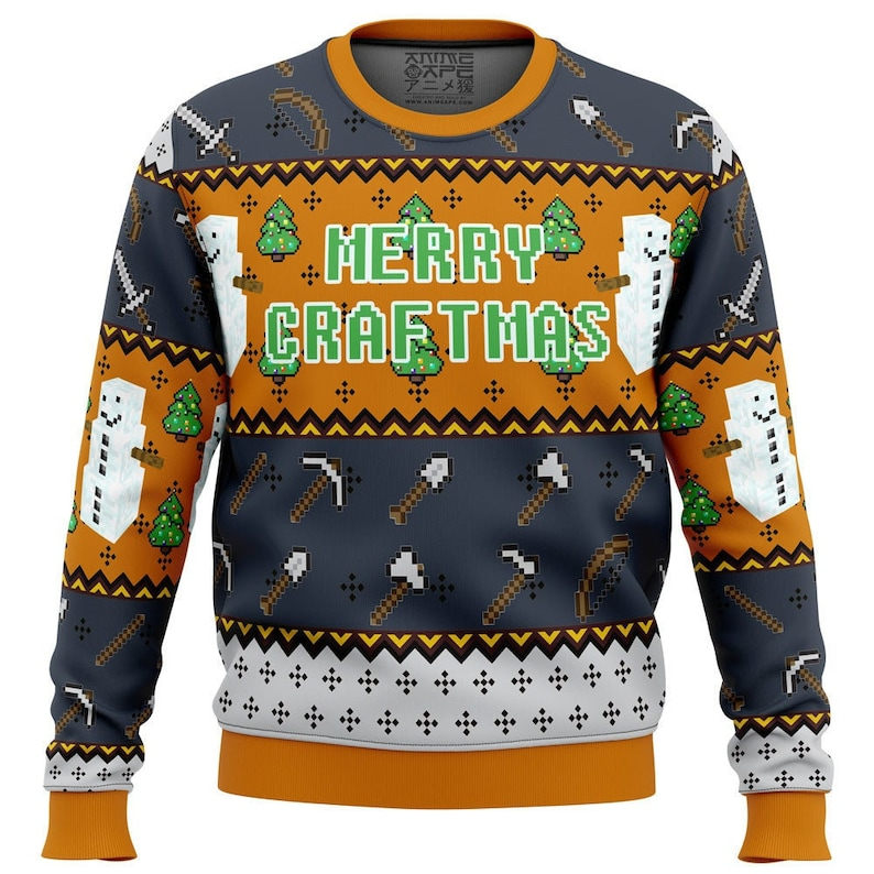 Minecraft Minecraftmas Ugly Christmas Sweater