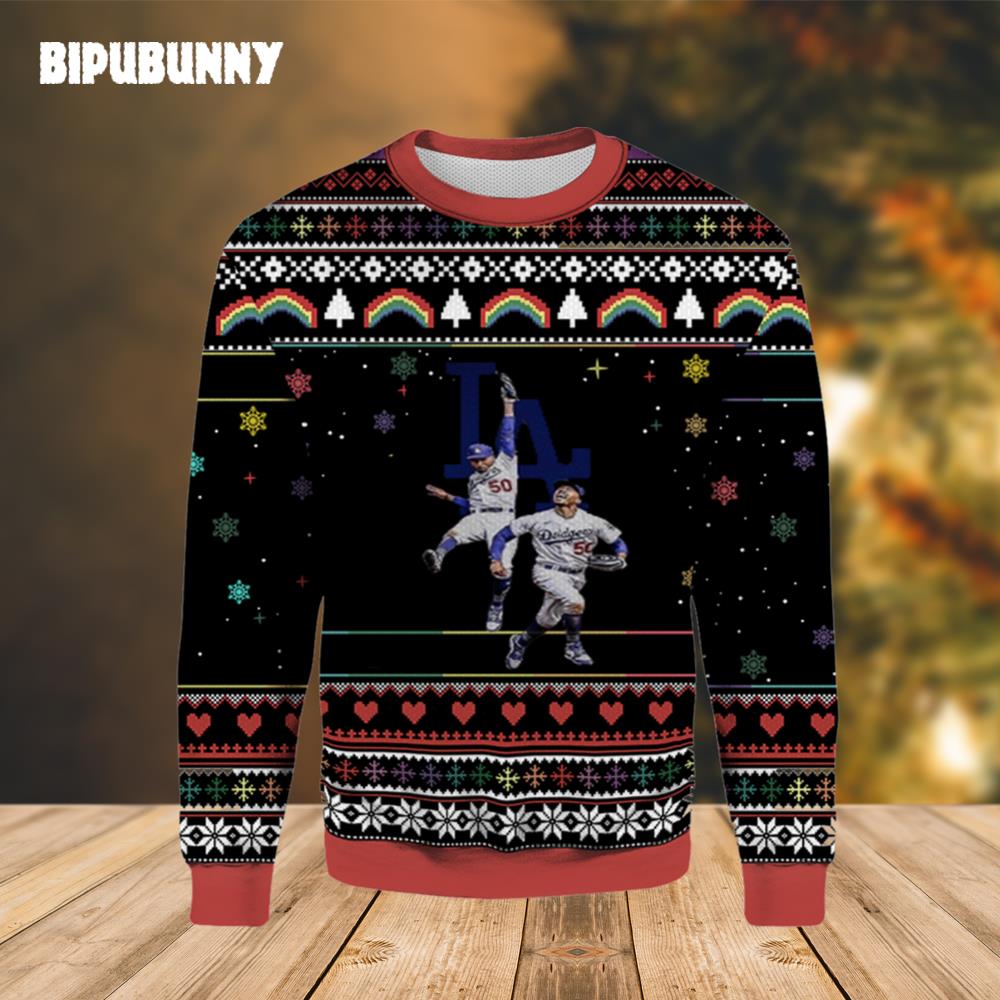 Mookie Betts Dodgers Ugly Sweater- Best Christmas Gifts 2023