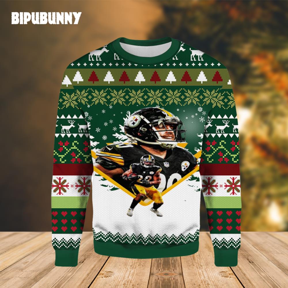 Najee Harris TJ Watt Pittsburgh Steelers Ugly Sweater- Best Christmas Gifts 2023