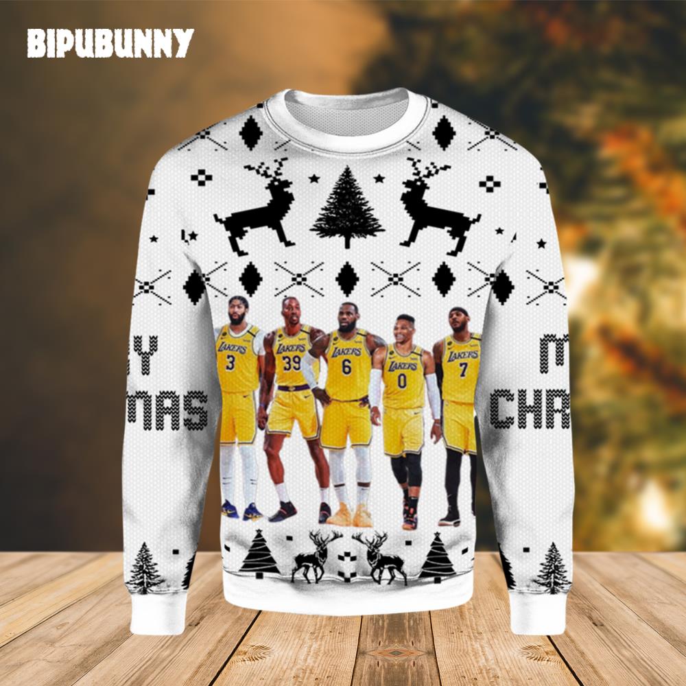 NBA Basketball Lakers Christmas Sweater- Best Christmas Gifts 2023