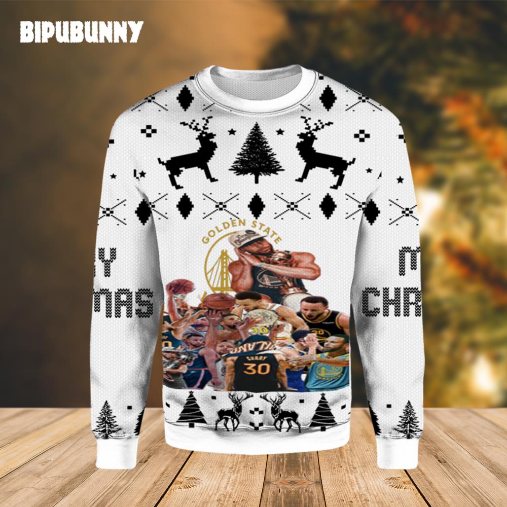 NBA Stephen Curry Basketball Ugly Christmas Sweater- Best Christmas Gifts 2023