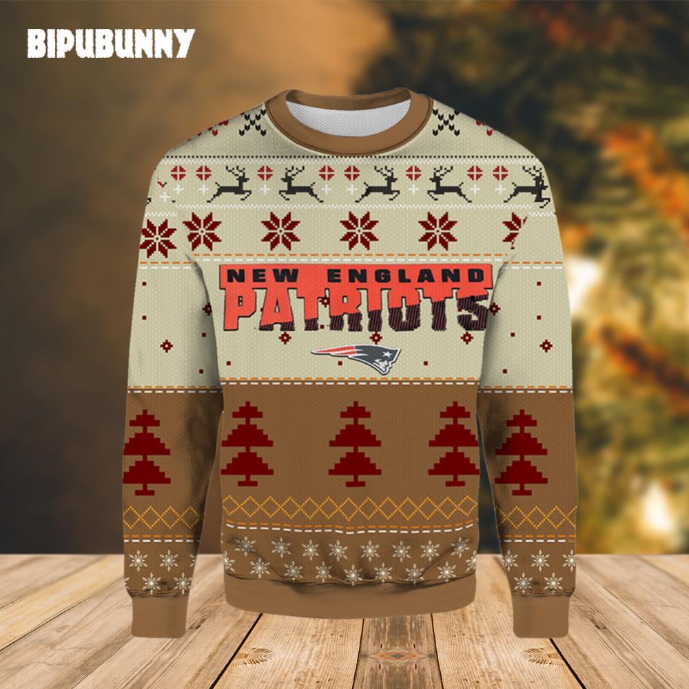 New England Patriots Red Ugly Christmas Sweater- Best Christmas Gifts 2023