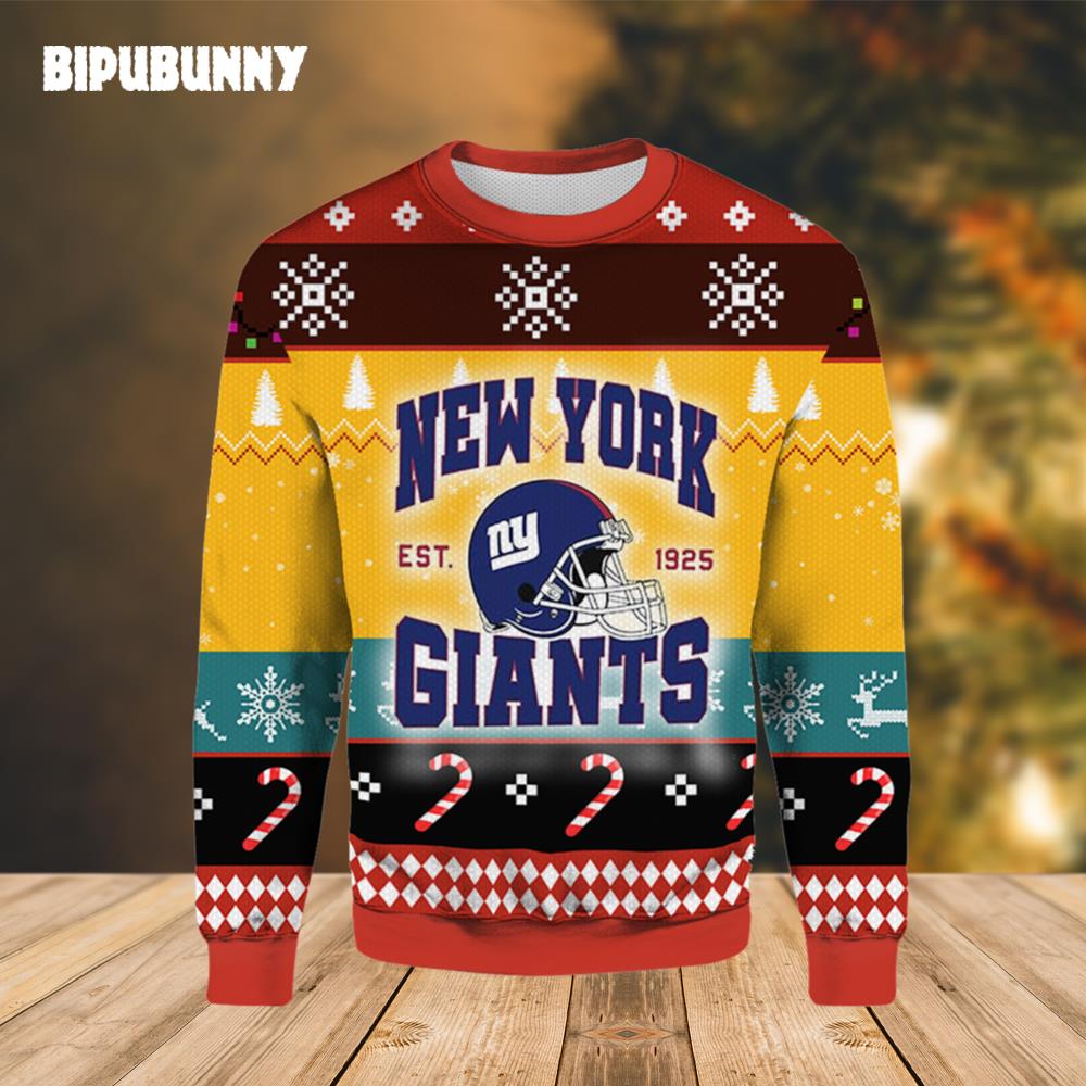 New York Giants EST 1925 Ugly Christmas Sweater- Best Christmas Gifts 2023