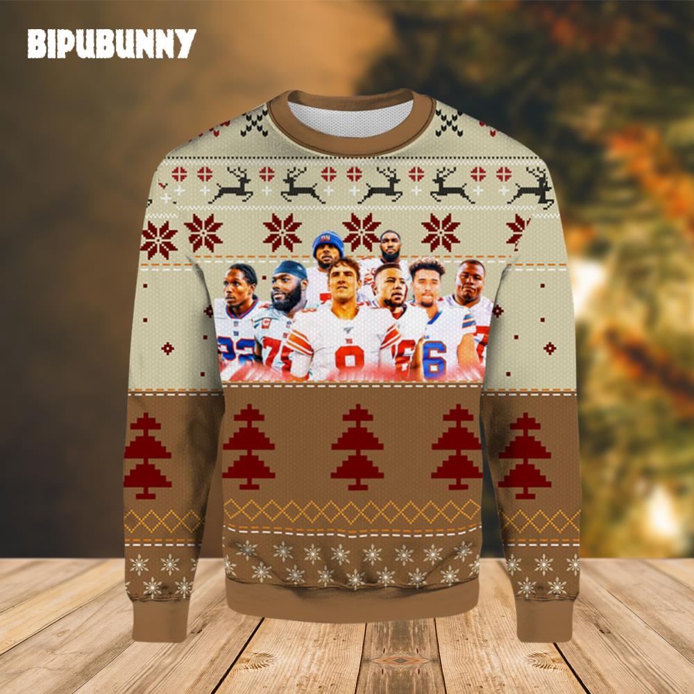 New York Giants Roster 2023 Ugly Christmas Sweater- Best Christmas Gifts 2023