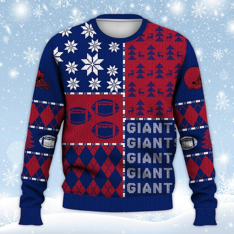 New York Giants Ugly Sweater Christmas- Best Gift 2023