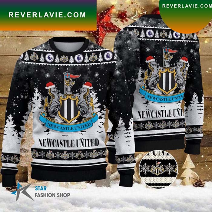 Newcastle United Christmas Ugly Sweater- Best Christmas Gifts 2023