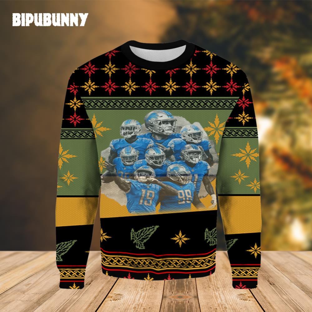 NFL Detroit Lions Team Ugly Christmas Sweater- Best Christmas Gifts 2023