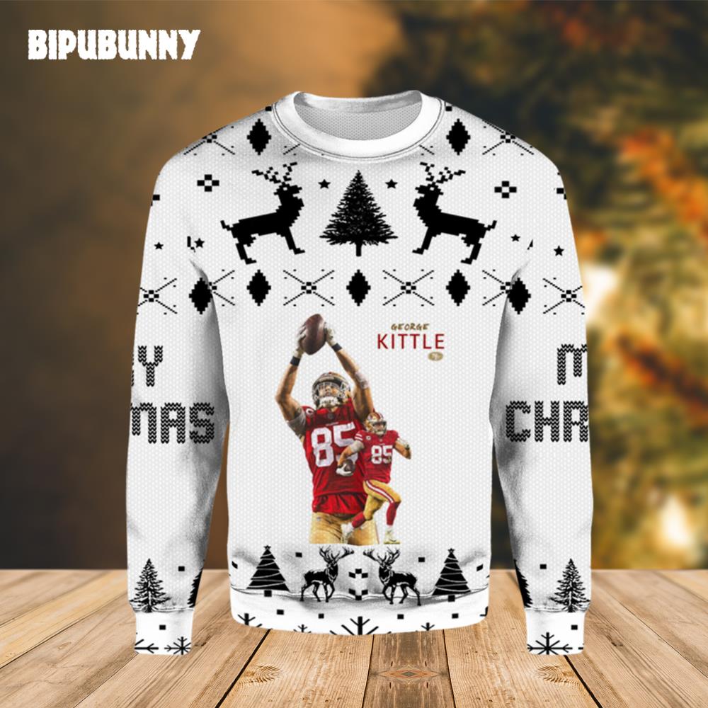 NFL George Kittle 49ers Ugly Christmas Sweater- Best Christmas Gifts 2023