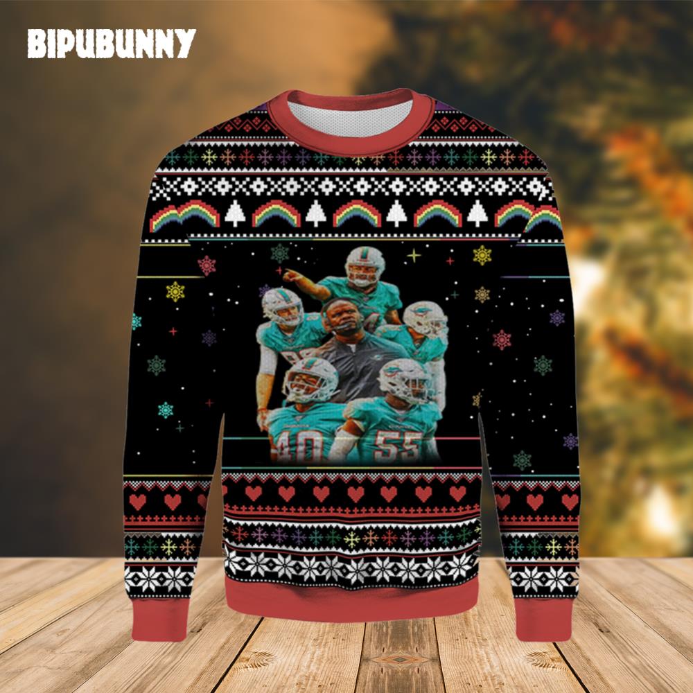 NFL Miami Dolphins Ugly Christmas Sweater- Best Christmas Gifts 2023