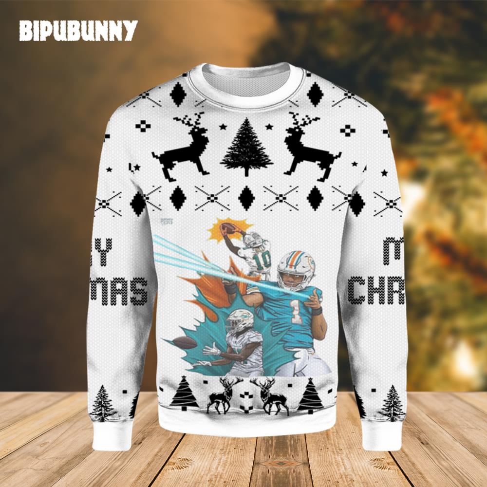 NFL Super Team Miami Dolphins Ugly Christmas Sweater- Best Christmas Gifts 2023