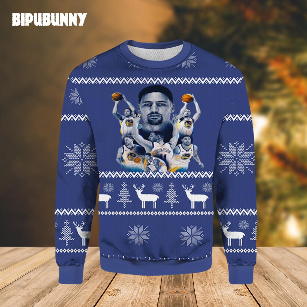 Nice Man Klay Thompson Golden State Warriors Ugly Sweater- Best Christmas Gifts 2023