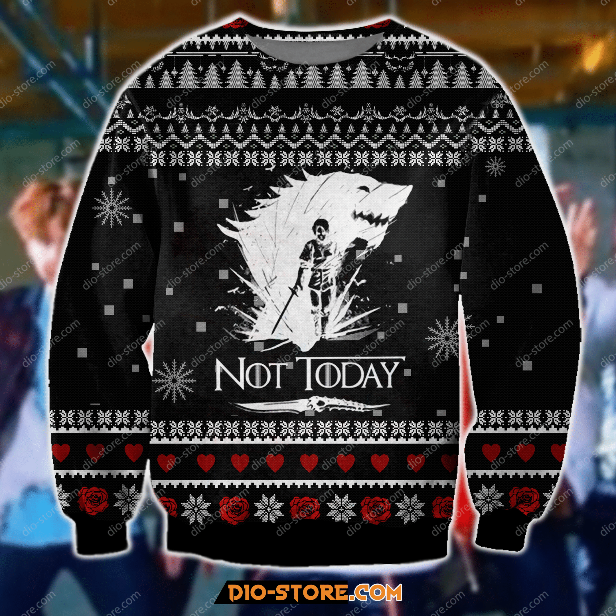 Not Today Game Of Thrones Christmas Ugly Sweater- Best Christmas Gifts 2023